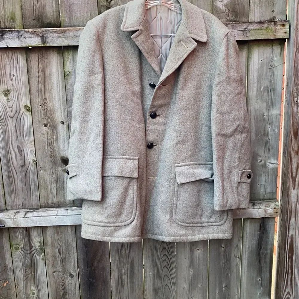 Gray Vintage pea coat sz.xL